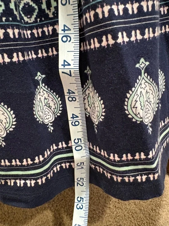 TALBOTS BOHEMIAN FLORAL JERSEY MAXI DRESS SIZE S - Picture 8 of 11